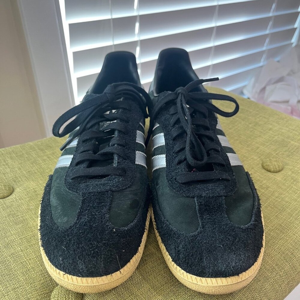 Black/Matte Silver Genuine ADIDAS SAMBA - Size 12 women - Picture 4 of 6